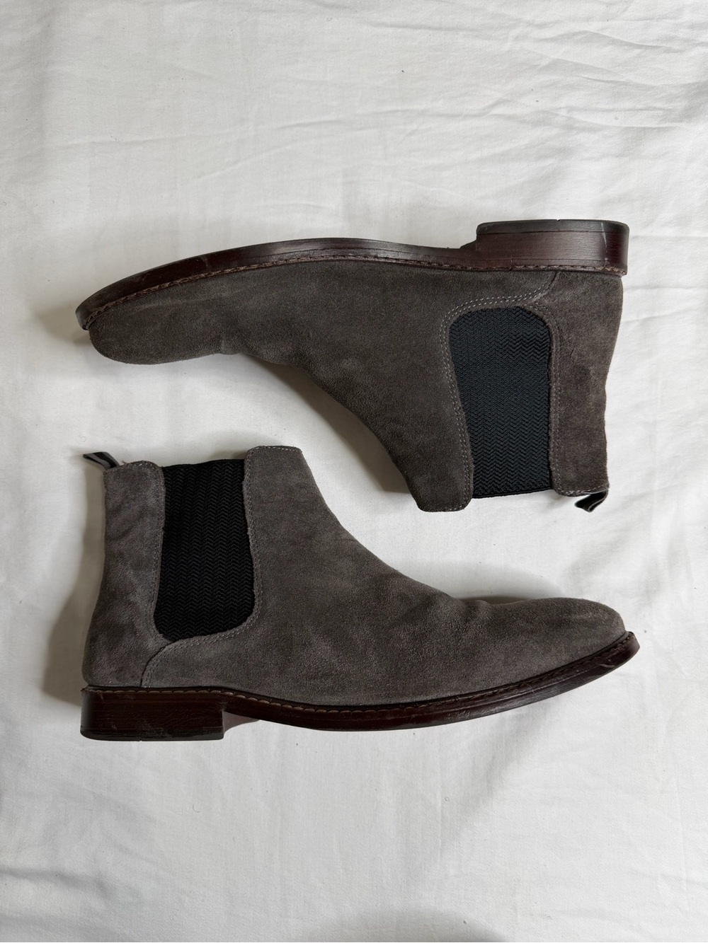 Men’s Chelsea Boots Crown Vintage Gray Fall Shoe Size 11